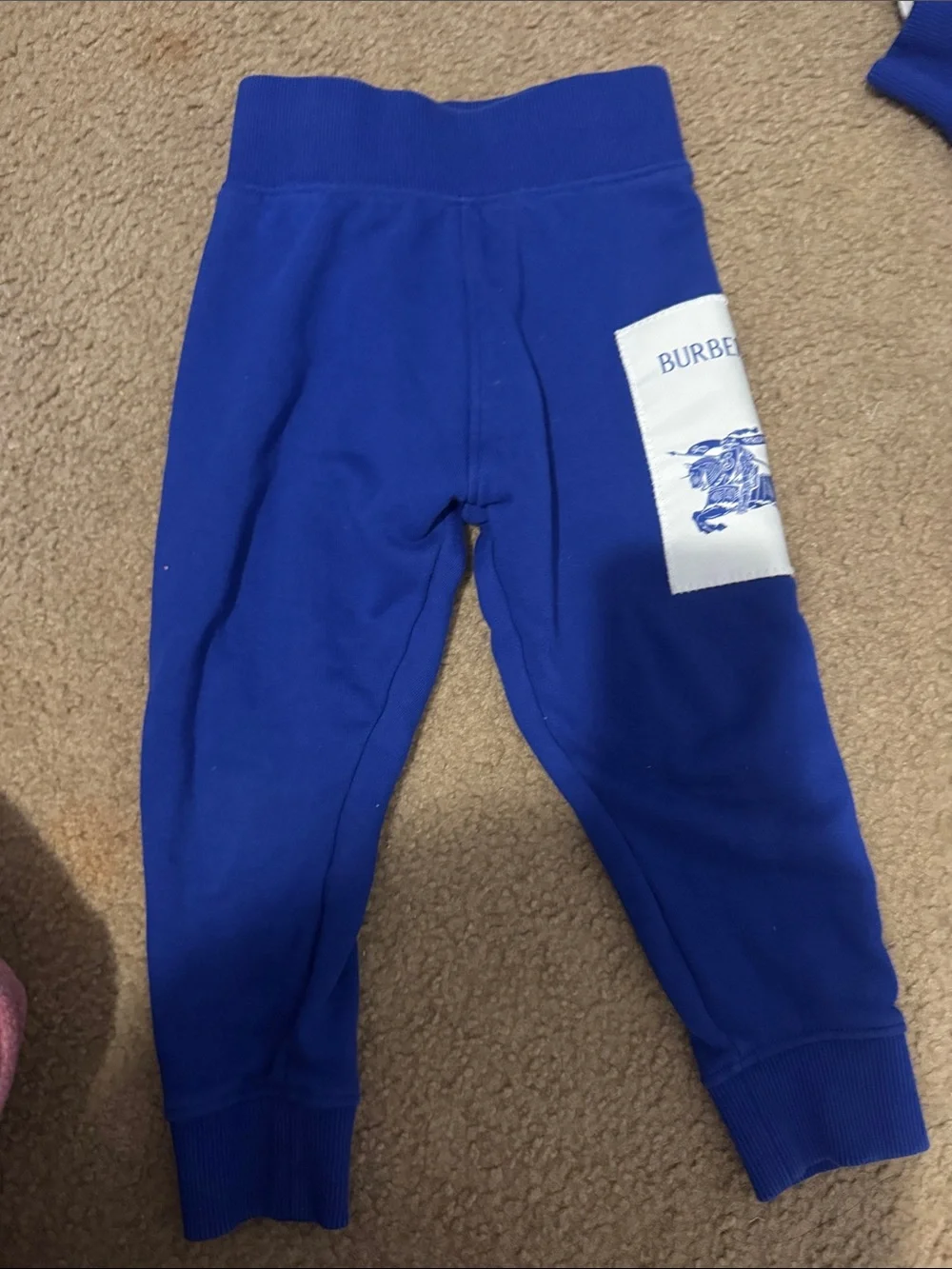 Burberry Deep Blue Kids Hoodie and Shorts Set